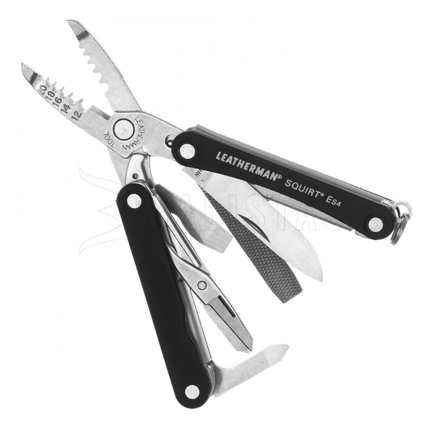 Multitool Leatherman Squirt ES4 čierny