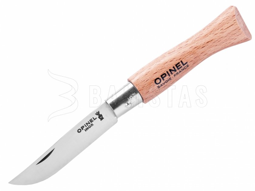 Zatvárací nôž Opinel 5 nerez - buk