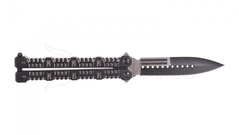 Nôž Joker JKR448 motýlik čierny oxidovaná čepeľ 110 mm