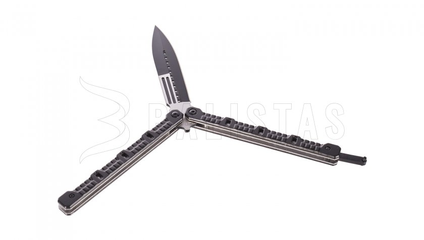 Nôž Joker JKR448 motýlik čierny oxidovaná čepeľ 110 mm
