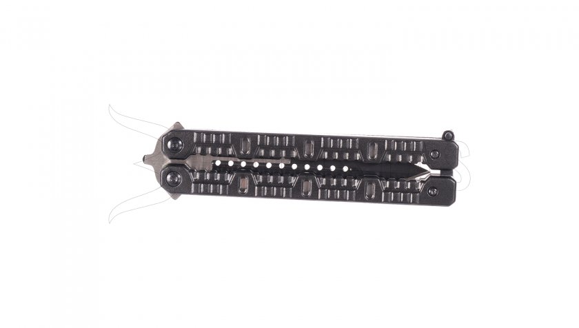 Nôž Joker JKR448 motýlik čierny oxidovaná čepeľ 110 mm