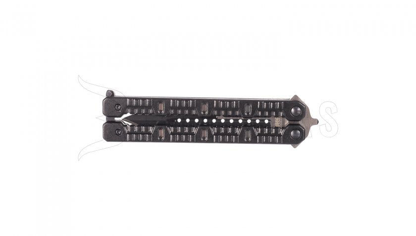 Nôž Joker JKR448 motýlik čierny oxidovaná čepeľ 110 mm