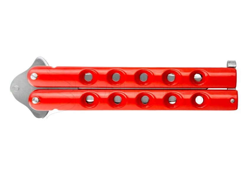 Nôž Joker JKR351 motýlik červený, čepeľ 100 mm