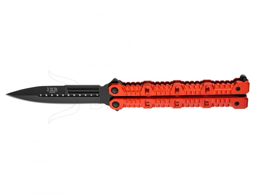 Nôž Joker JKR449 motýlik červený, čepeľ 110 mm