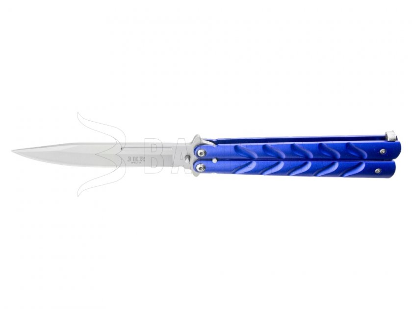 Nôž Joker JKR442 motýlik, modrá čepeľ 110 mm