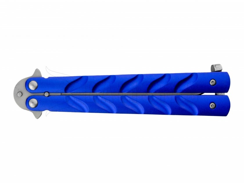 Nôž Joker JKR442 motýlik, modrá čepeľ 110 mm