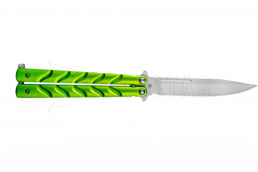 Nôž Joker JKR443 motýlik zelený čepeľ 110 mm