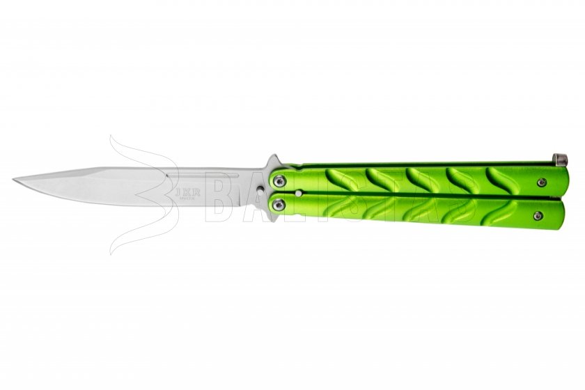 Nôž Joker JKR443 motýlik zelený čepeľ 110 mm