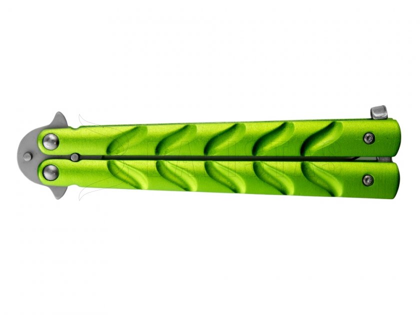 Nôž Joker JKR443 motýlik zelený čepeľ 110 mm