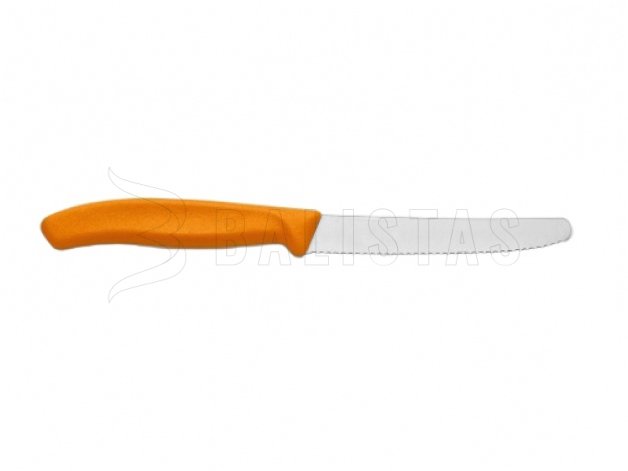 Nôž na paradajky Victorinox 6.7836 zúbkovaný oranžový 110