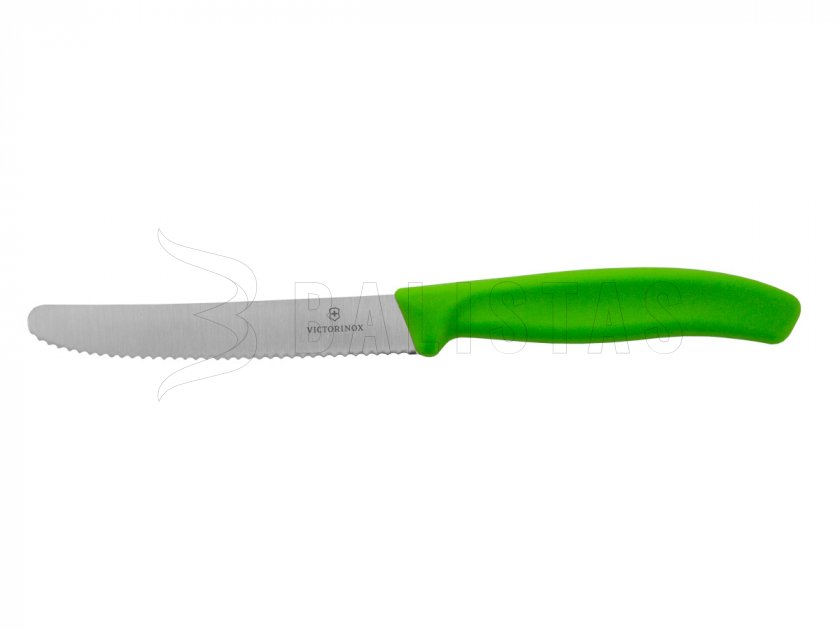 Nôž na paradajky Victorinox 6.7836 zúbkovaný zelený 110