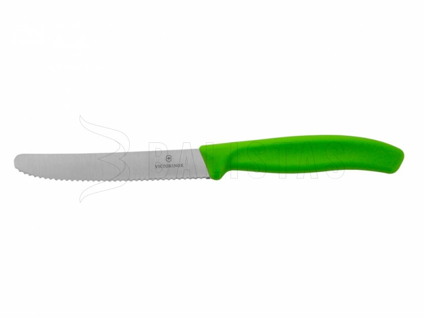 Nôž na paradajky Victorinox 6.7836 zúbkovaný zelený 110