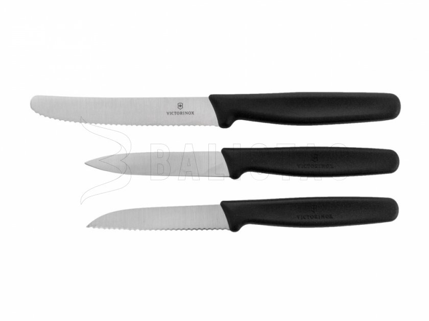 Sada 3 Kuchynských Nožov Victorinox 5.1113.3 Čierne Prevedenie