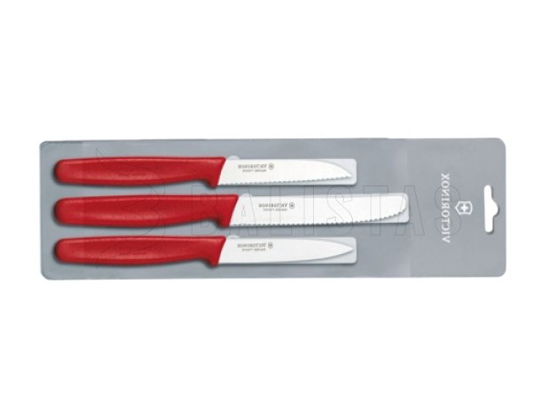 Sada 3 Kuchynských Nožov Victorinox 5.1111.3 Červené Provedenie