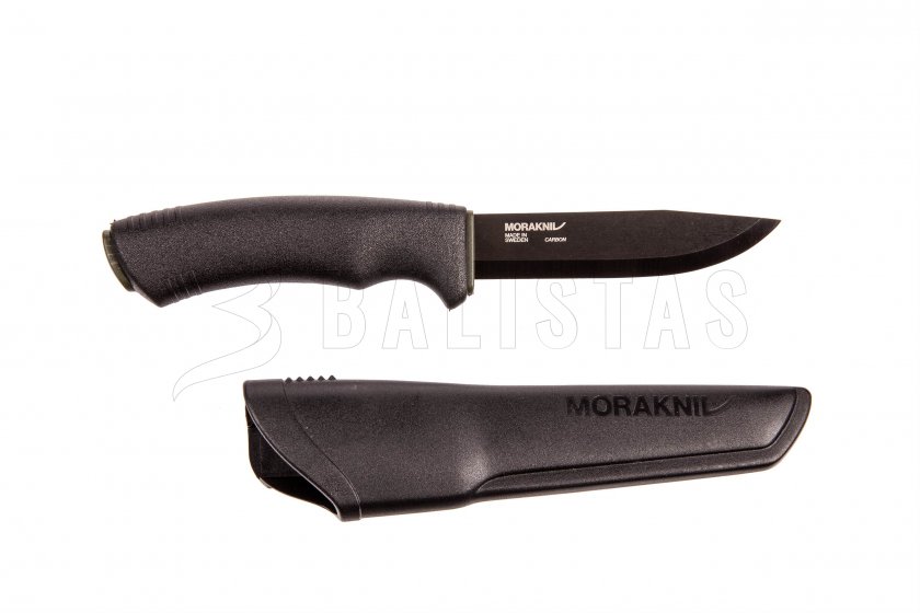 Nôž Morakniv Bushcraft čierny bez zúbkov