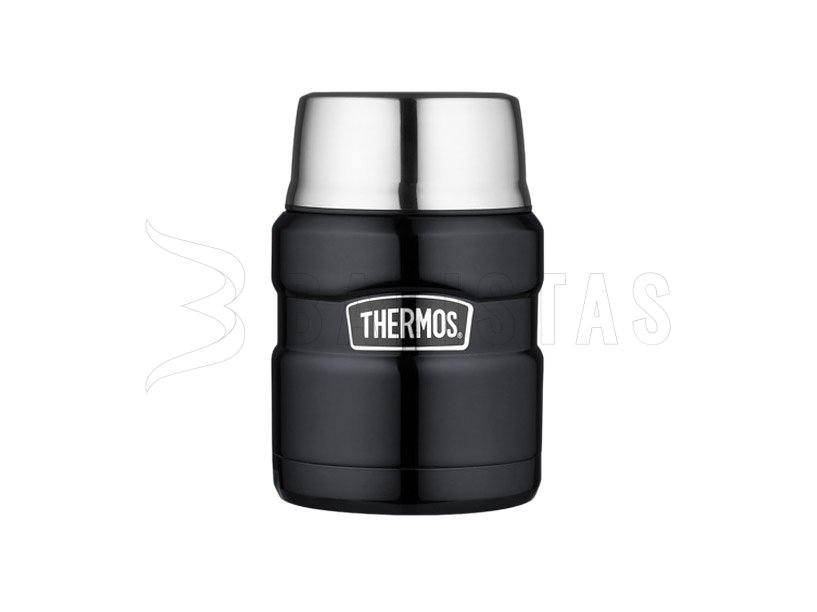 Termoska King 0,47 l na jedlo s lyžičkou grafit