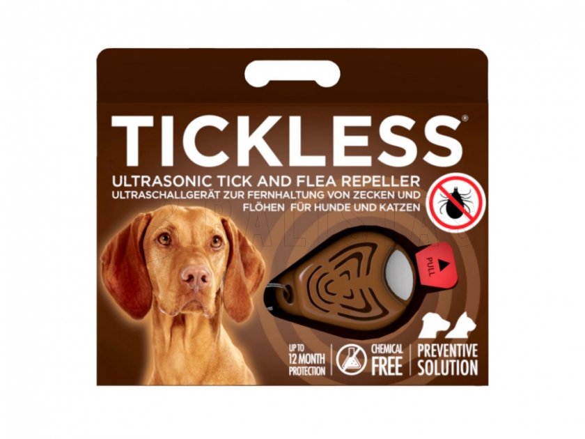 Odpudzovač kliešťov pre zvieratá Tickless Brown