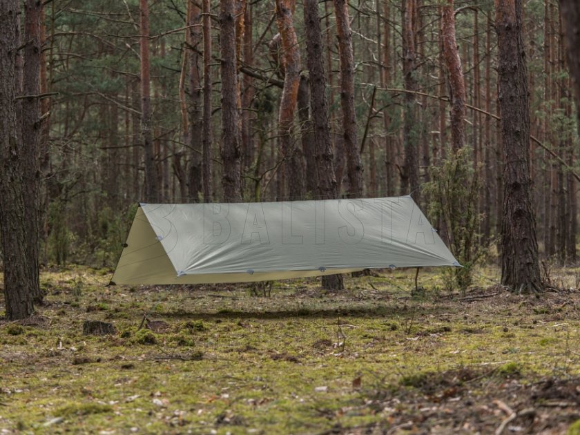 Turistická plachta tarp Lesovik Groza 2 zelená
