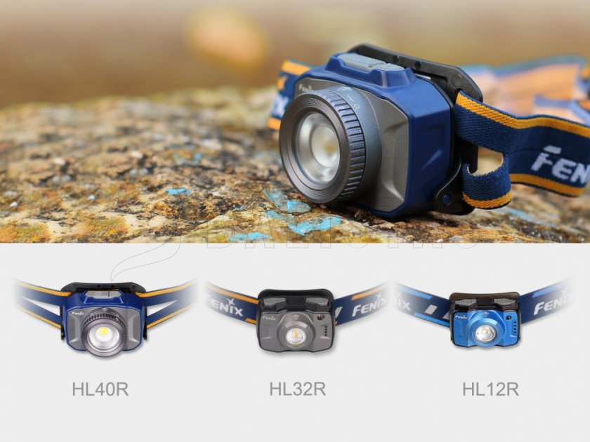 Fenix HL32R LED čelovka sivá
