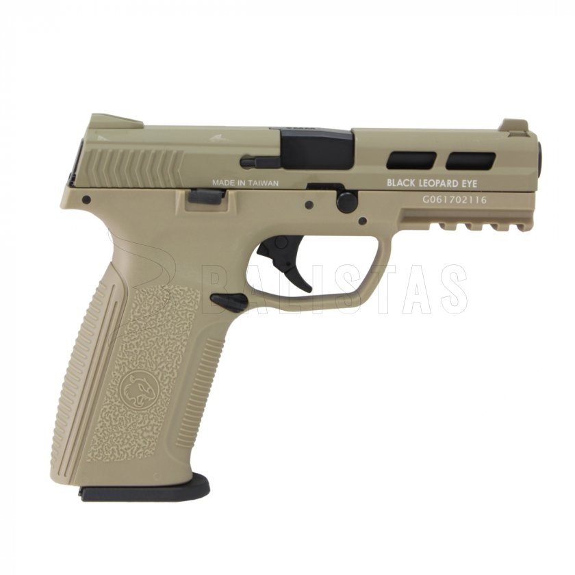Airsoft pištoľ ICS BLE XAE blowback, TAN