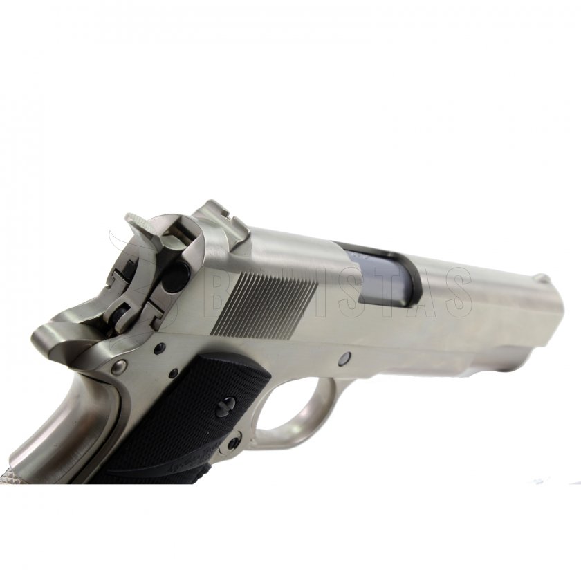 Airsoftová pištoľ WE 1911 (M. Chrome, BK rukoväť)