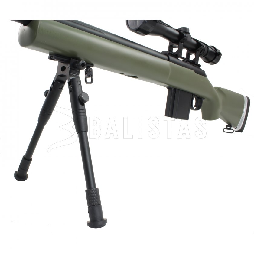 Airsoftový ostreľovač (MB4405 Green s puškohľadom)