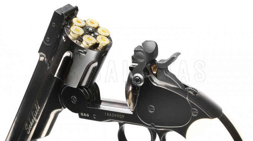 Vzduchový revolver ASG Schofield 6" sivý 4,5mm BB
