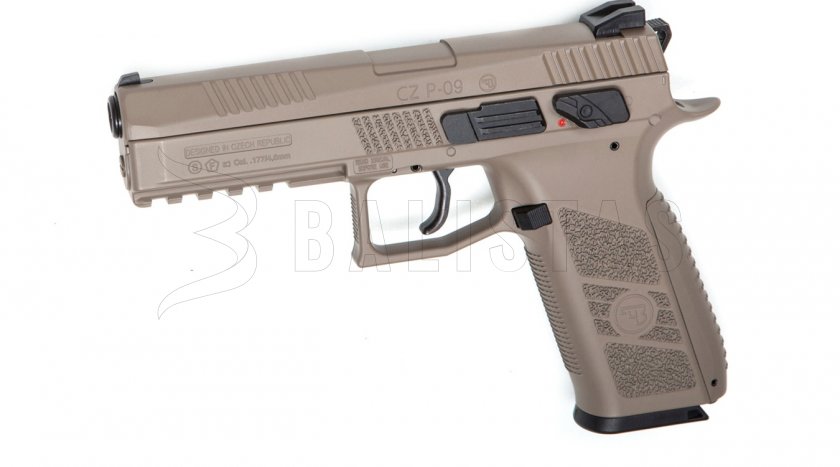 Vzduchová pištoľ ASG CZ P-09 FDE Blowback 4,5mm
