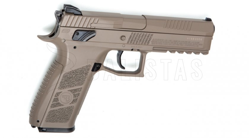 Vzduchová pištoľ ASG CZ P-09 FDE Blowback 4,5mm