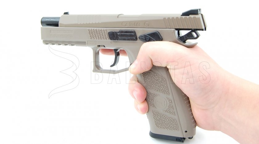 Vzduchová pištoľ ASG CZ P-09 FDE Blowback 4,5mm