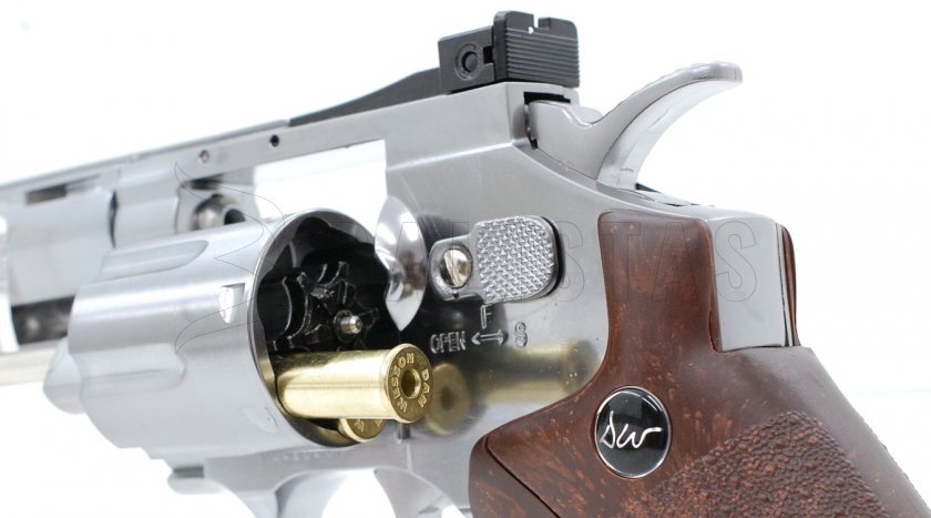 Vzduchový revolver ASG Dan Wesson 8" Silver 4,5mm