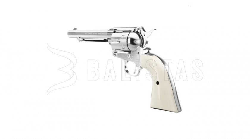 Vzduchový revolver Umarex Colt SAA .45 Diabolo nikl 4,5mm