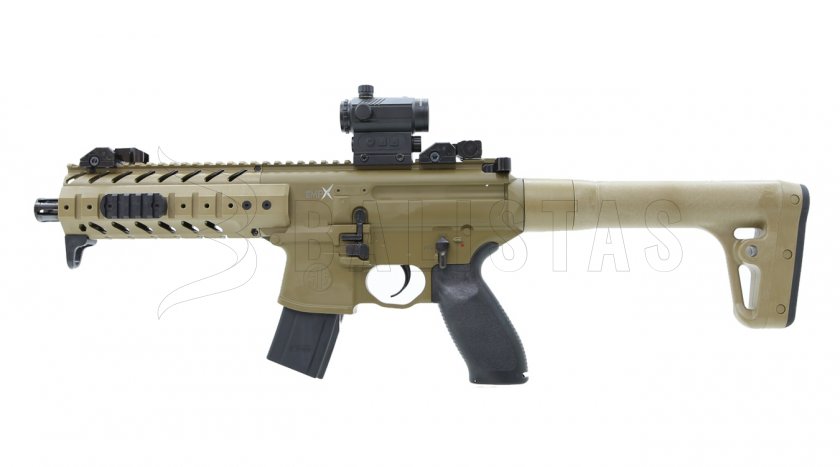 Vzduchovka Sig Sauer MPX 4,5mm FDE Sand s kolimátorom