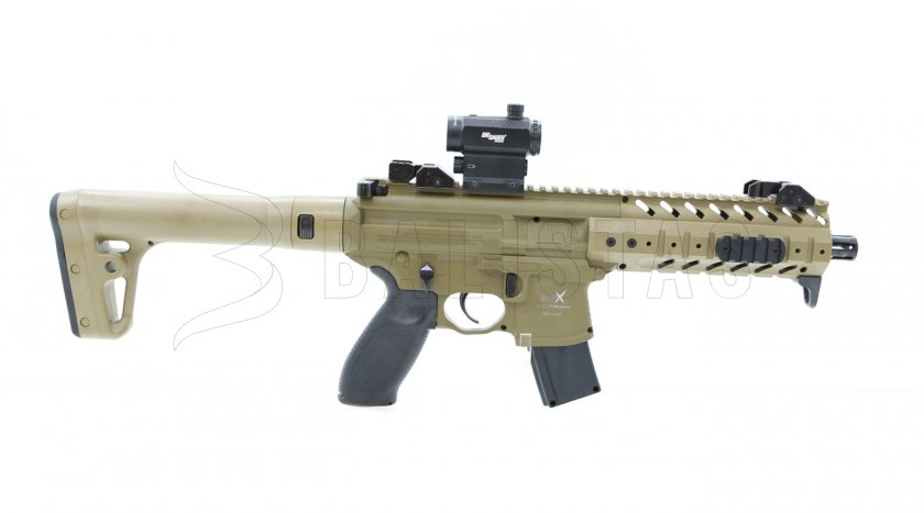 Vzduchovka Sig Sauer MPX 4,5mm FDE Sand s kolimátorom