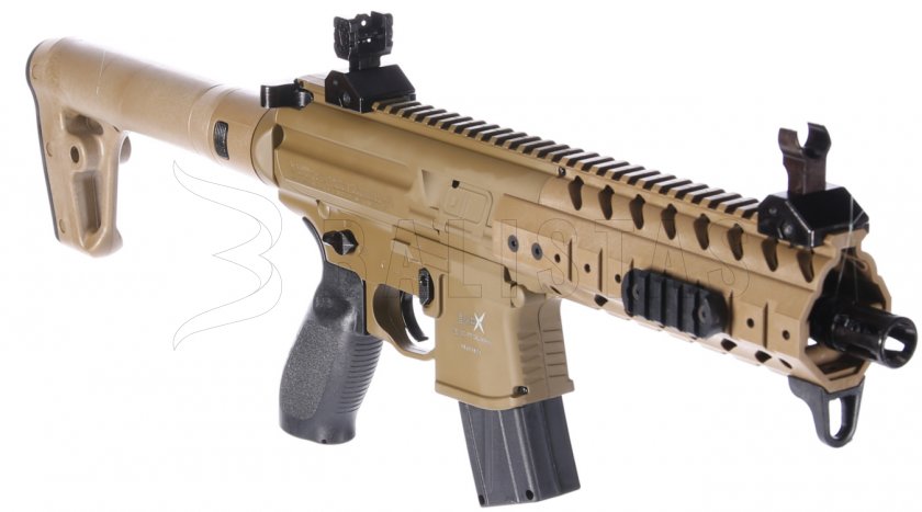 Vzduchovka Sig Sauer MPX 4,5mm FDE Sand s kolimátorom