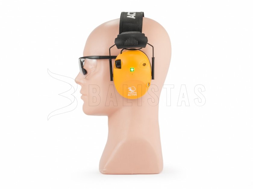 Slúchadlá RealHunter Aktívne Pro Oranžové + Okuliare