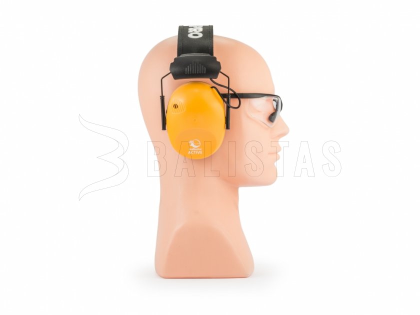 Slúchadlá RealHunter Aktívne Pro Oranžové + Okuliare