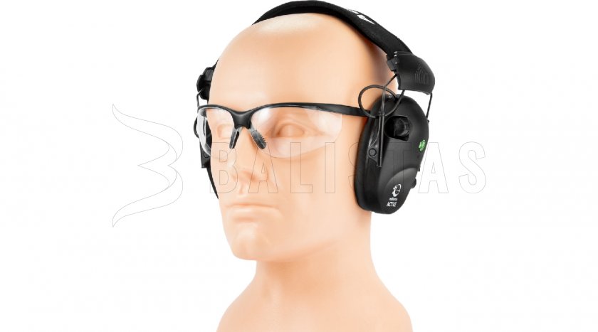 Slúchadlá RealHunter Aktívne Pro Čierne + Okuliare