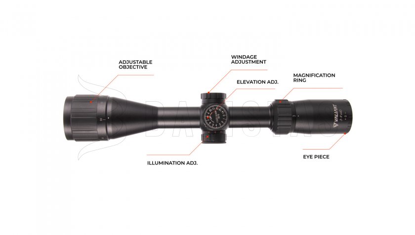 Puškohľad Valiant Themys 3-9x40 AO SIR 20x 1/2Mil-dot