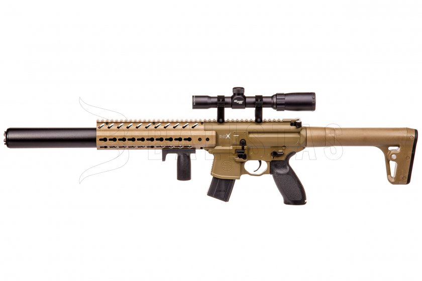 Vzduchovka Sig Sauer MCX FDE 4,5mm s puškohľadom