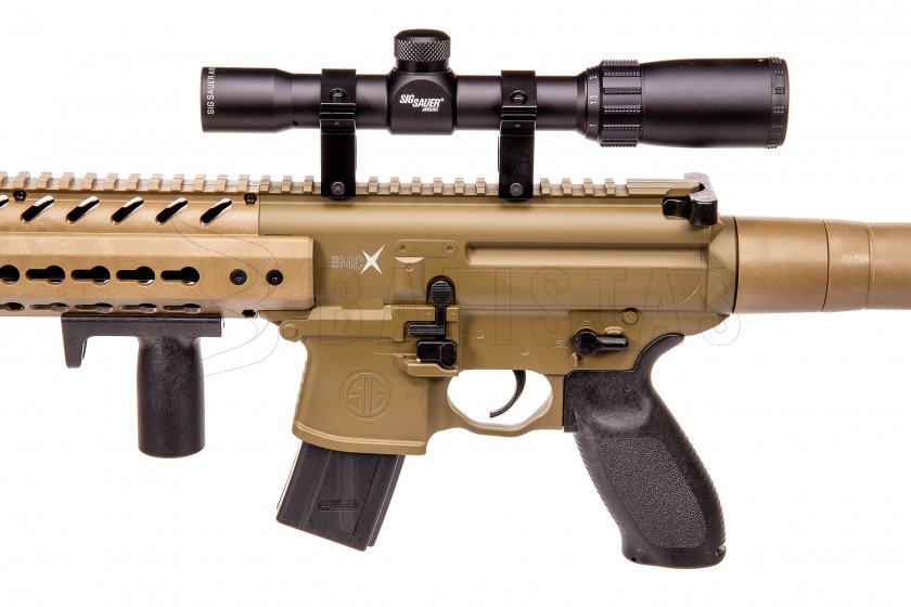 Vzduchovka Sig Sauer MCX FDE 4,5mm s puškohľadom