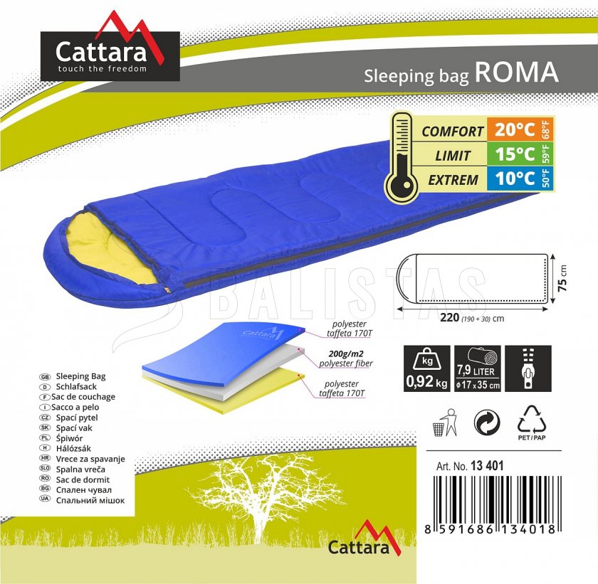 Spací vak Roma 200cm