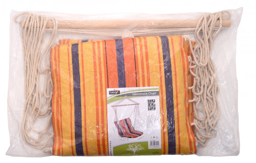 Hojdacia sieť na sedenie 95x50cm červeno-oranžová