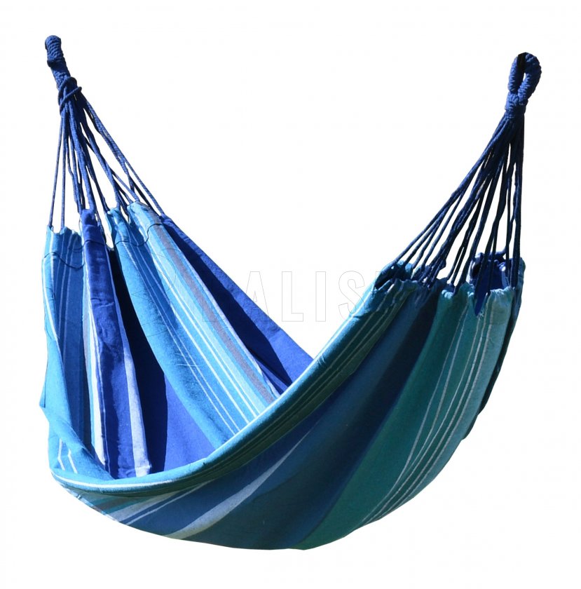 Hojdacia sieť TEXTIL 200x100 cm modro-biela