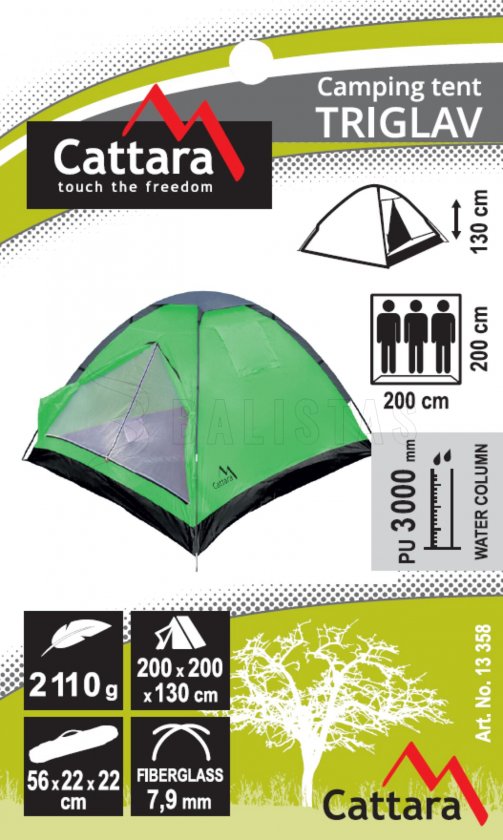 Stan Triglav pre 3 osoby 200x200x130 cm