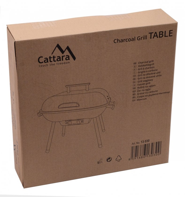 Gril na drevené uhlie Table 37 cm
