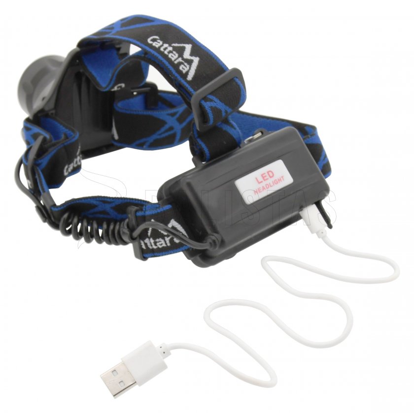 Čelovka LED 400 lm (1x XM-L+15x SMD)