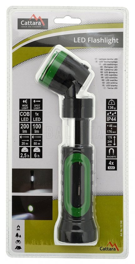 LED baterka 100/200 lm Camping vysúvacia