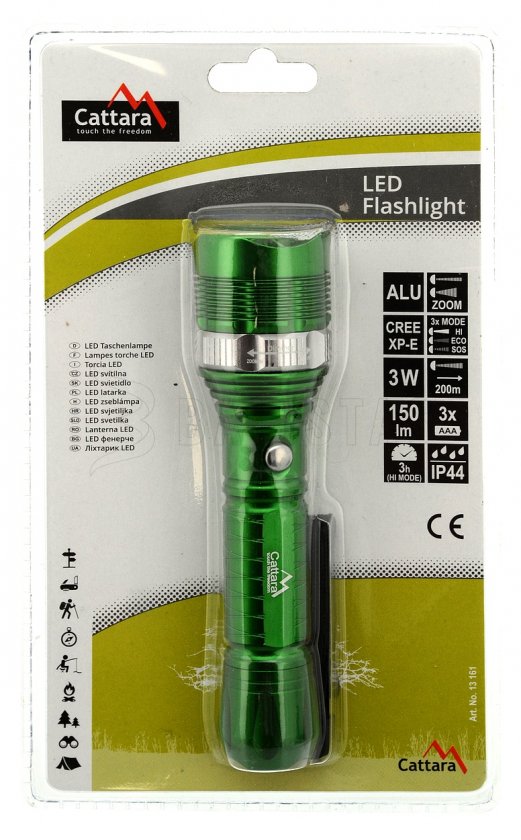 Svietidlo ručné LED 150 lm ZOOM 3 funkcie