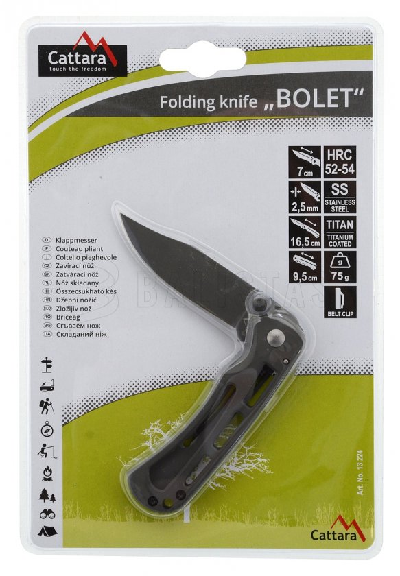 Zatvárací nôž Bolet s poistkou 16,5 cm